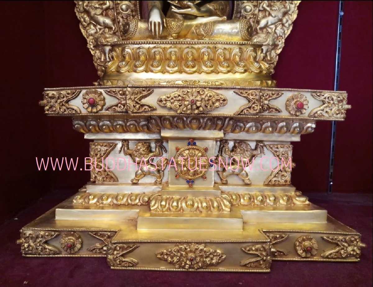 Masterpiece Shakyamuni Statue Gold Plated Body 60cm