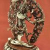 Oxidized Copper 14" Ekajati Statue w/Silver Plating (Handmade) - Left