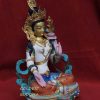 21 Tara Statues 8.5" Multicolored Face Painted 24k Gold - Right