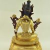 Fully Gold Gilded 13.25" Handmade Cintachakra Statue, Gold Face Painted - Back