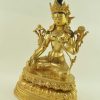 Fully Gold Gilded 13.25" Handmade Cintachakra Statue, Gold Face Painted - Left