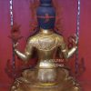 Fully Gold Gilded 18" Chenrezig Statue (Handmade) - Back