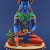 Multicolored 10.5" Blue Medicine Buddha Statue Handmade - Gallery