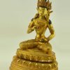 Fully Gold Gilded 13.5" Vajrasattva Statue, Handmade, Double Lotus - Left