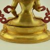 Fully Gold Gilded 19" Vajrasattva Statue, Hand Face Painted - Lower Back