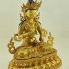 Fully Gold Gilded 19" Vajrasattva Statue, Hand Face Painted - Right
