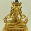 Fully Gold Gilded 19" Vajrasattva Statue, Hand Face Painted - Upper Front