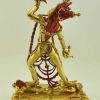 Fully Gold Gilded 19.5" Vajrayogini Statue, Handmade, Gold Face Painted - Back w/o Frame