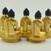 Fully Gold Gilded 5.5" Five Dhyani Buddhas Statue Set, Pancha Buddhas, Fine Details - Back