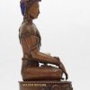 Oxidized Copper 26cm Masterpiece Akshobhya Statue Handmade - Side