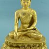 Fully Gold Gilded 11.5" Shakyamuni Statue, Beautiful Hand Carved Engravings - Gallery