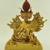 Fully Gold Gilded 11.5" Yamantaka Statue, Fine Detail Carving, Fire Gilded 24K Gold Finish - Back w/o Frame