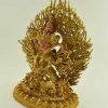 Fully Gold Gilded 11.5" Yamantaka Statue, Fine Detail Carving, Fire Gilded 24K Gold Finish - Left