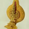 Fully Gold Gilded 20" 1000 Armed Avalokiteshvara Statue, Hand Face Painted, Beautiful Engravings - Left