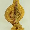 Fully Gold Gilded 20" 1000 Armed Avalokiteshvara Statue, Hand Face Painted, Beautiful Engravings - Right