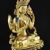 Fully Gold Gilded 24.5" Masterpiece Lokeshvara Statue, Fire Gilded 24k Gold - Right