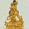 Gold Plated 12.5" Ksitigarbha Bodhisattva Statue, Beautiful Engravings, Handmade - Right