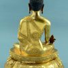 Fully Gold Gilded 10.75" Medicine Buddha Statue (Handmade) - Back