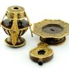 7.75" Chhegumba Set (Oxidized Copper with 24K Gold Gilding) - Parts