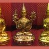 Je Tsongkhapa Statue Set, 32cm Fire Gilded 24K Gold, Handmade - Gallery