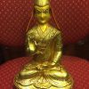 Je Tsongkhapa Statue Set, 26cm Fire Gilded 24K Gold, Handmade - Disciple