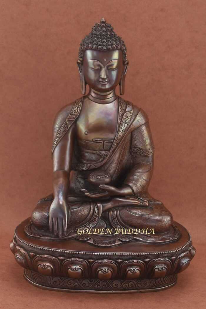 Antiquated Tomba Statue 12.5", Traditionally Hand Carved, Fine Details - Gallery