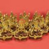 Gold Gilded 9" Complete Set of 21 Tara Statues, Fire Gilded 24k Gold Finish, Hand Painted Face - Front