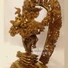 Fully Gold Gilded 10" Hevajra Statue with Consort, Handmade in Nepal - Left