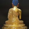 Fully Gold Gilded 52.5cm Masterpiece Gautama Buddha Statue, Beautiful Engraving, Embedded Stones - Back Frameless