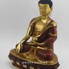 13" Tomba Sculpture, Partial Fire Gilded 24k Finish, Fine Hand Carved Details, Gold Face Painted - Left