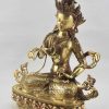 Copper Vajrasattva Statue 14", Price Includes Gold Face Painting and 24k Gold Finish - Left