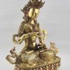 Copper Vajrasattva Statue 14", Price Includes Gold Face Painting and 24k Gold Finish - Right