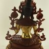 Tibetan Khadiravani Statue, 18.5", Hand Painted Face, Fire Gilded 24k Gold Finish - Back