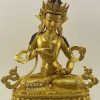 Fully Gold Gilded Vajrasattva Statue 14", Handmade, Fire Gilded in 24K Gold, (Dorje Sempa) - Gallery