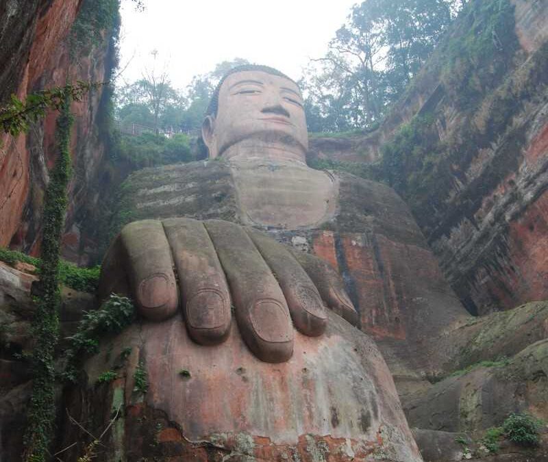 Leshan Giant Buddha Statue, From River