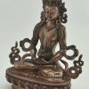 8.75 inch Aparmita Statue, Lost Wax Carving, Handmade Original, Oxidized Copper Finish - Left