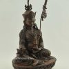 9 inch Antiquated Guru Rinpoche Statue, Handmade Original, Lost Wax Carving Method - Right