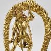 Fully Gold Gilded 7.25 inch Vajrayogini Statue (24k Gold, Semiprecious Stones) - Front Details