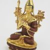 Partly Gold Gilded 9.25" Tsongkhapa Statue, 24k Gold, Handmade in Nepal - Left