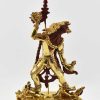Fully Gold Gilded 9" Tantric Vajrayogini Statue, Fire Gilded 24k Finish, Fine Handmade Details - Back No frame