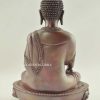 Oxidized Copper 9" Shakyamuni Buddha Statue (Handmade in Nepal) - Back