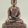 Oxidized Copper 9" Shakyamuni Buddha Statue (Handmade in Nepal ) - Gallery