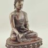 Oxidized Copper 9" Shakyamuni Buddha Statue (Handmade in Nepal) - Right