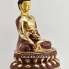 Partly Gold Gilded Medicine Buddha Statue, 18.5 inches, 24K Gold, Hand Painted, Right