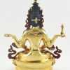 Fully Gold Gilded 8.75 inches Prajnaparamita Statue 24k Gold, Handmade in Nepal (Back)