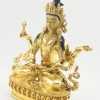 Fully Gold Gilded 8.75 inches Prajnaparamita Statue 24k Gold, Handmade in Nepal (Left)