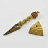 Tibetan Phurba Set 9.25", Handmade in Nepal, Hayagriva Handle, Gold Plated - Parts