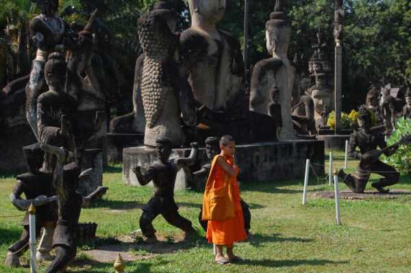 Xieng Khuan Buddha Park - young disciple