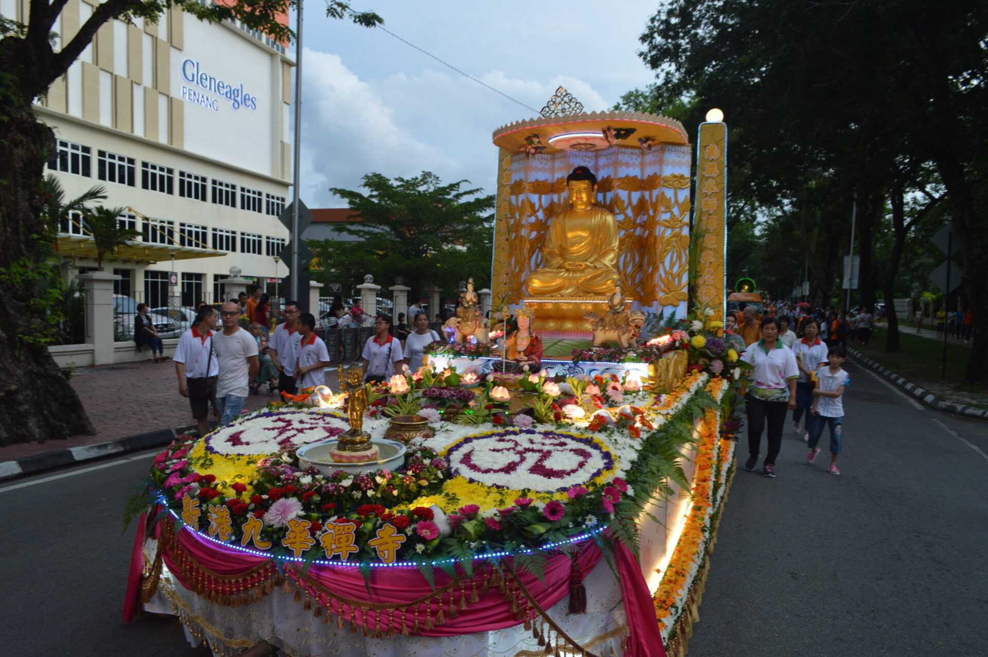 Wesak Day Parade Penang Malaysia - Buddha Float