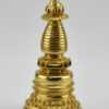 Fully Gold Gilded Kadam Style Chorten, 8", 24K Gold Finish, Handmade in Nepal Back